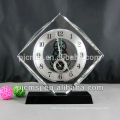 Elegant personalized crystal big desk clock for table decoration and souvenir gift